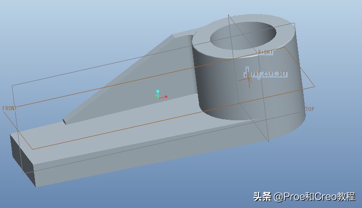 Proe/Creo摆杆的建模教程