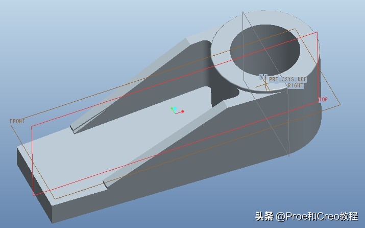 Proe/Creo摆杆的建模教程