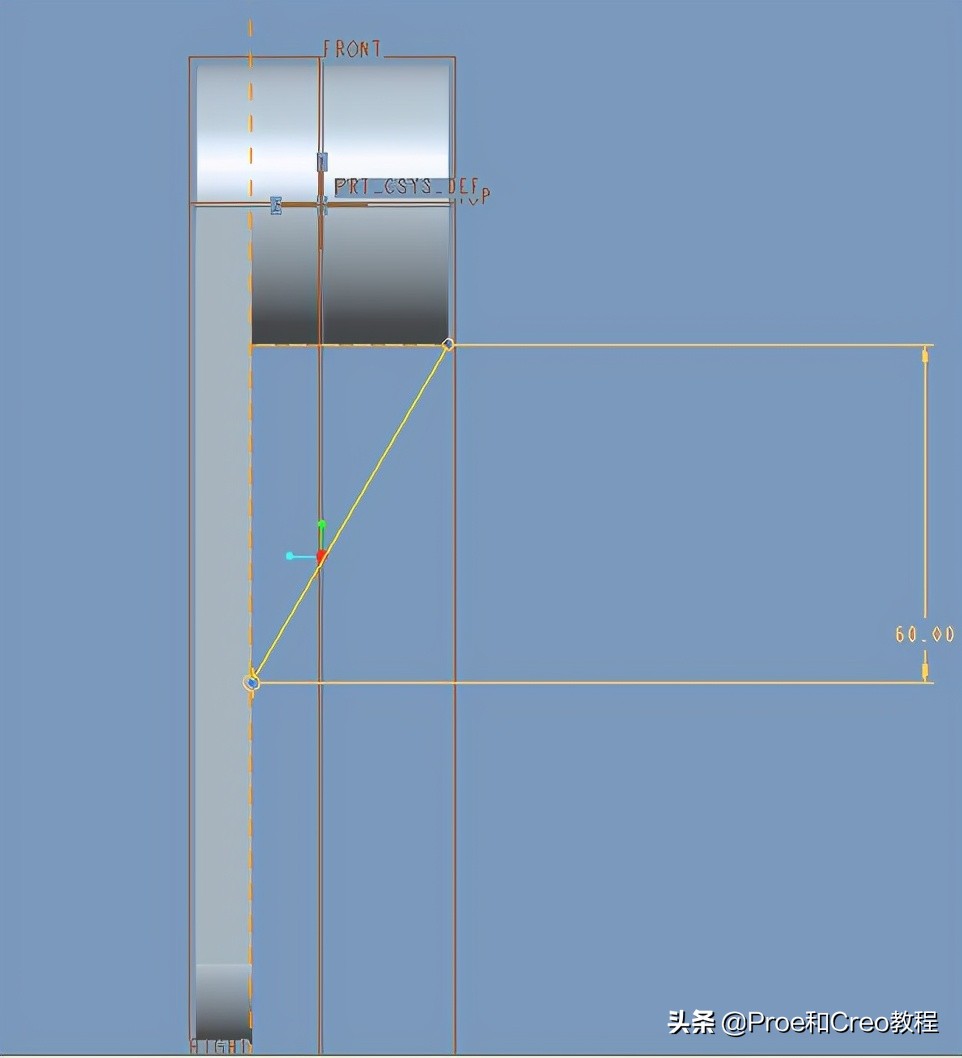 Proe/Creo摆杆的建模教程