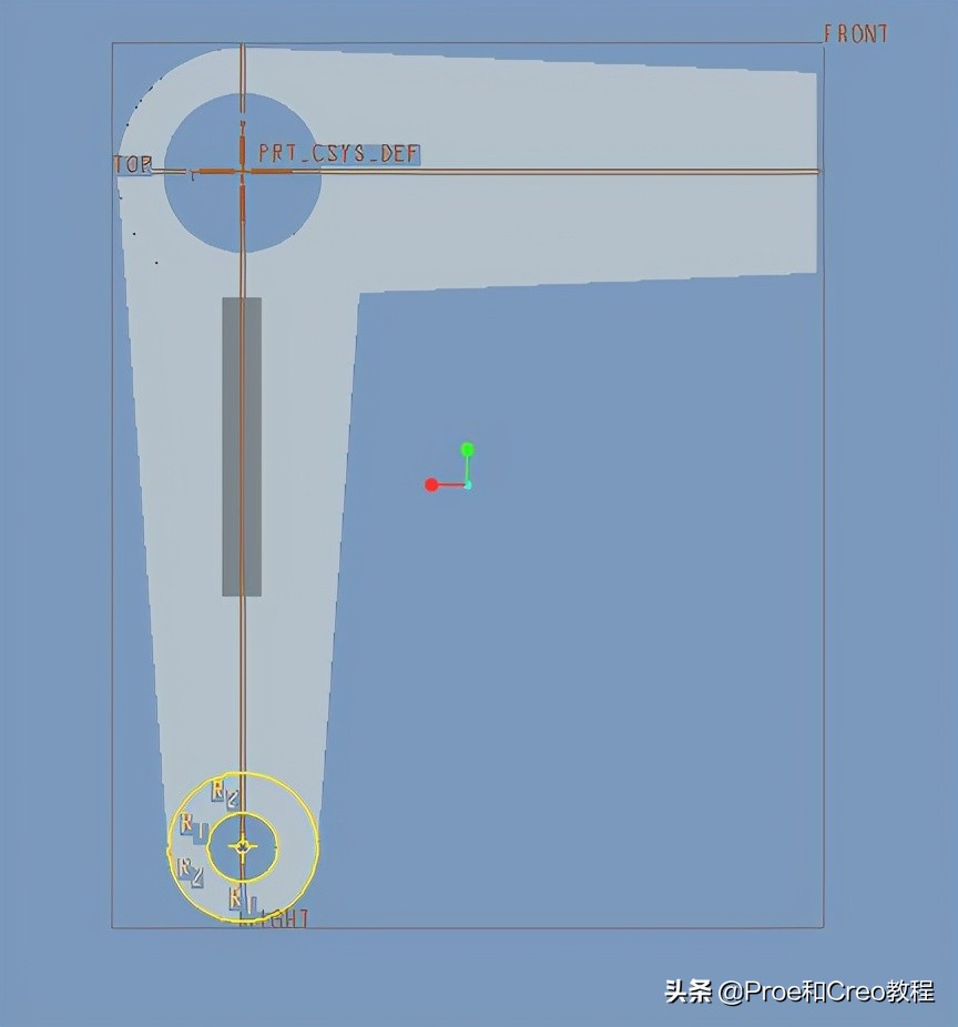 Proe/Creo摆杆的建模教程