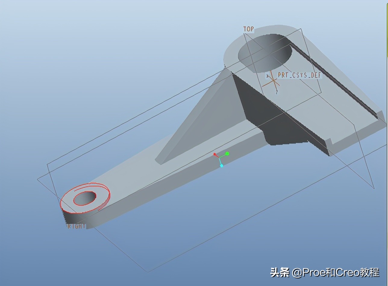 Proe/Creo摆杆的建模教程