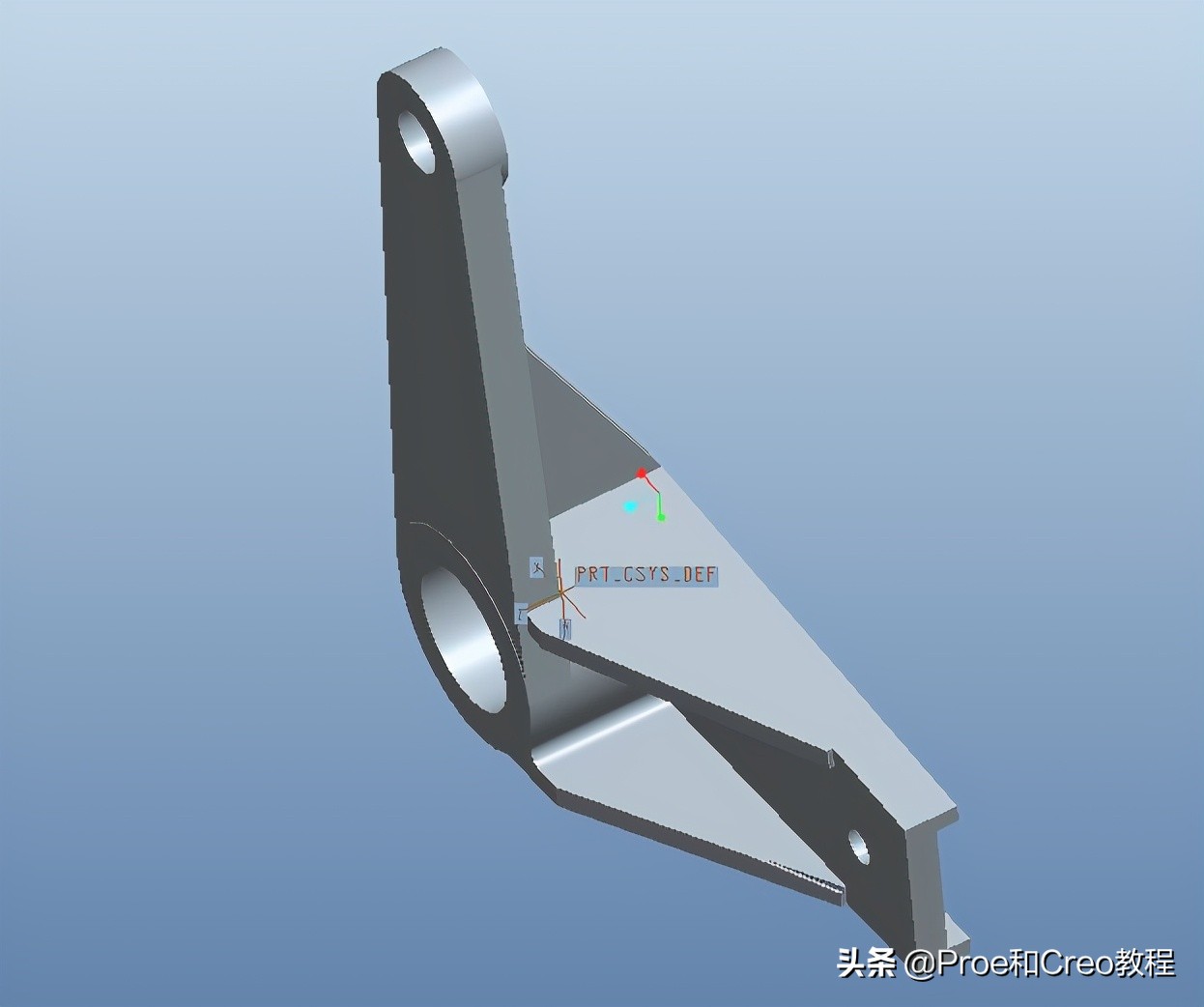 Proe/Creo摆杆的建模教程