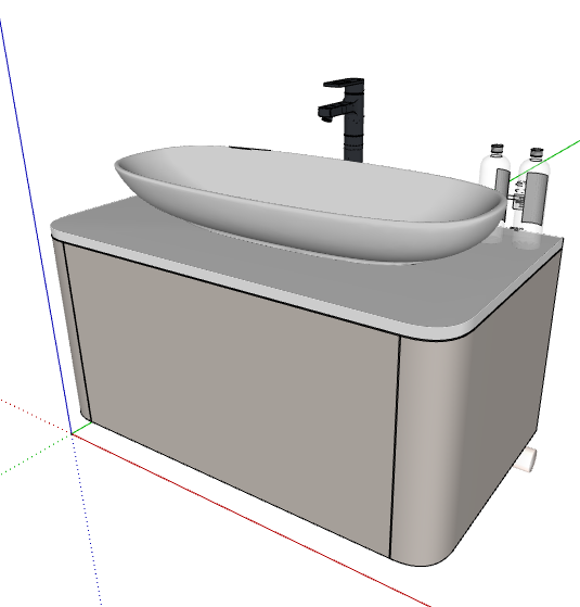 洗手台SU模型 20230616
