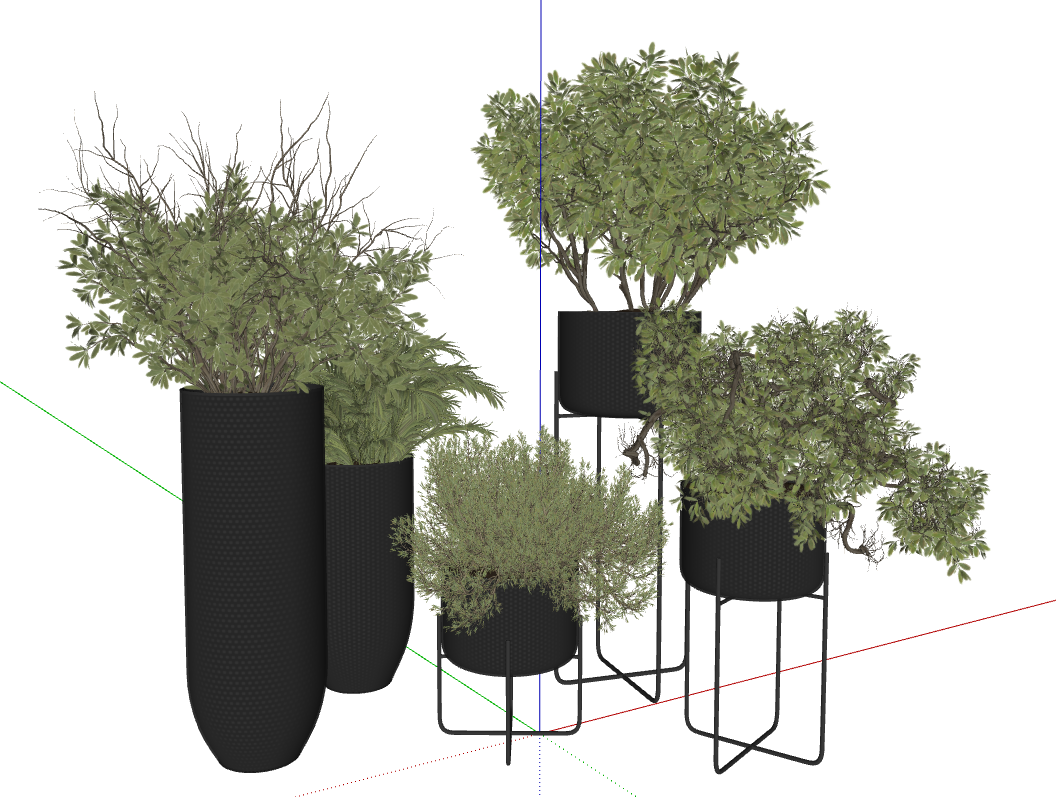 植物盆栽SU模型 20230620