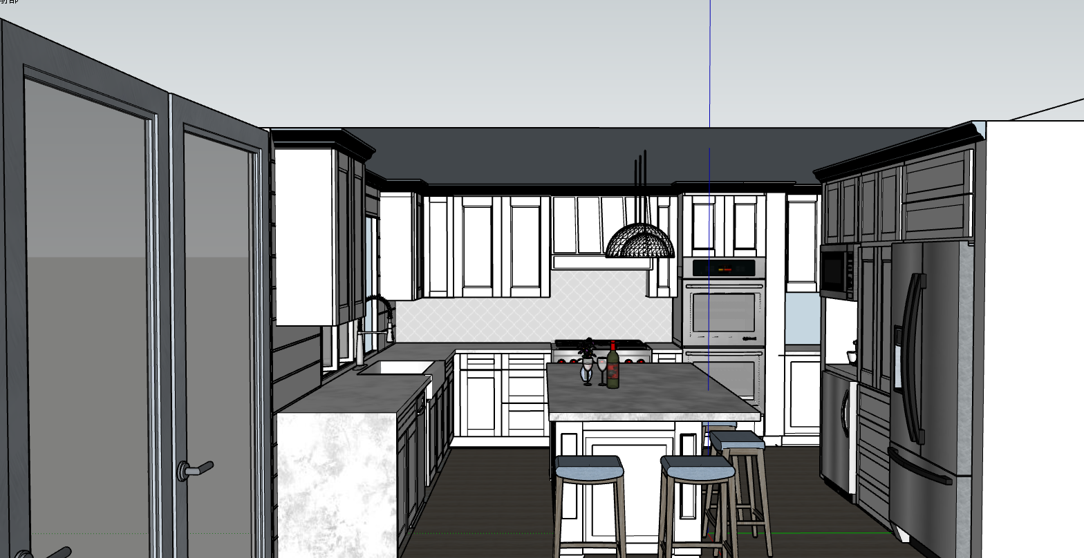 室内厨房SU模型 20230625