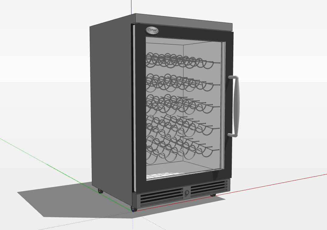 红酒储藏柜SU模型 20230703