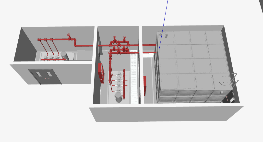 水泵房3D模型 20230804